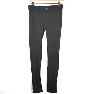 Vince dark brown ribbed texture mid rise pants leggings size 2 B120